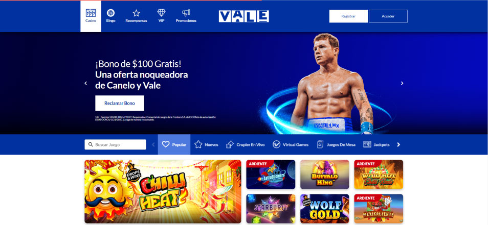 Casino Vale İncelemesi: Casino Vale'in Mobil Kumarhane Deneyimi